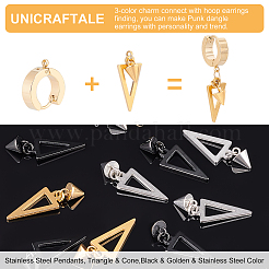 12 шт. подвески из нержавеющей стали 304 двух цветов&nbsp;STAS-UN0035-85