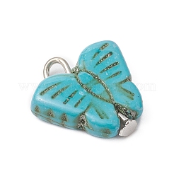 Окрашенные синтетические бирюзовые подвески&nbsp;PALLOY-JF04177