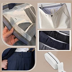 9м ткань костюмная брюк подкладка талия&nbsp;DIY-BC0015-82C