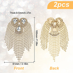 2шт. железная кисточка на эполетах DIY-GO0001-93B