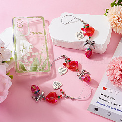 6 шт. акриловые и стеклянные подвесные украшения&nbsp;HJEW-TAC0036