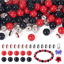 100шт 2 цвета непрозрачные акриловые бусины&nbsp;MACR-TA0002-52