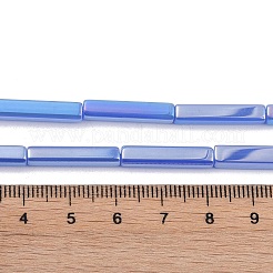 Стеклянные бусины с гальваническим покрытием  EGLA-Q128-11A-AB05