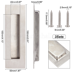 Ручка для двери амбара из нержавеющей стали 304 FIND-WH0155-026
