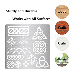 Трафареты для штампов из нержавеющей стали&nbsp;DIY-WH0238-135