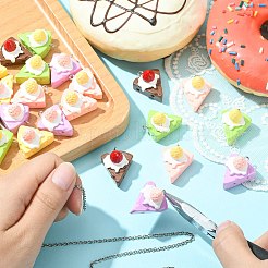 30шт 5 цвета непрозрачной смолы имитация еды подвески RESI-CJ0003-45