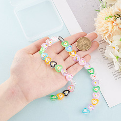 1 нить прозрачных стеклянных бусин LAMP-GO0001-21