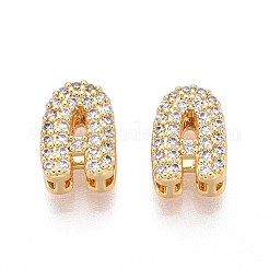 Латунные микропаве из прозрачного кубического циркония KK-T071-17G