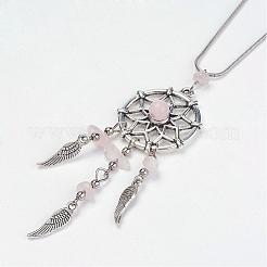 Сплав ожерелья шкентеля NJEW-JN01909