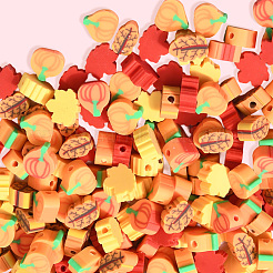 300шт бусины из полимерной глины ручной работы CLAY-SP0001-14