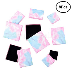 8 шт. 4 стили картонных коробок для колец&nbsp;CBOX-FS0001-05