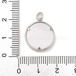 Латунные микропаве прозрачные подвески с фианитом KK-A207-05P