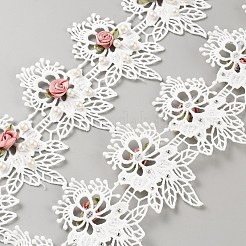 Кружевная отделка с вышивкой из полиэстера&nbsp;DIY-WH0632-36