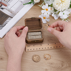 Прямоугольные деревянные коробки для показа чемпионских колец&nbsp;CON-WH0089-120