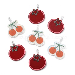 30шт 2 стиля непрозрачные акриловые подвески&nbsp;OACR-CJ0002-60