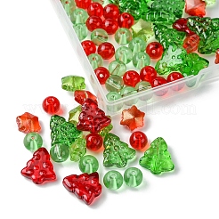 80шт 7 вида прозрачных стеклянных бусин EGLA-FS0001-45