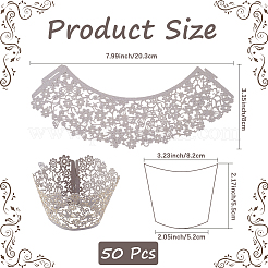 50 шт. бумажные формочки для выпечки&nbsp;HULI-CN0001-01A