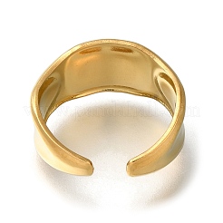 Открытое манжетное кольцо из нержавеющей стали 304&nbsp;RJEW-F161-02G-22