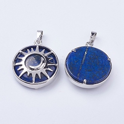 Природный лазурит подвески G-K234-B15