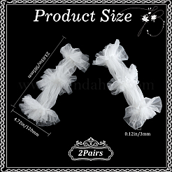 Рукава из кружевной ткани AJEW-WH20009-46