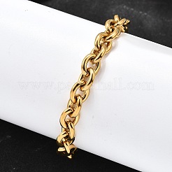 Браслеты-цепочки из нержавеющей стали 304 для женщин&nbsp;LS-BJEW-Q050-01B-G