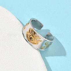 Открытые кольца манжеты из нержавеющей стали 304&nbsp;RJEW-Z121-02GP-05