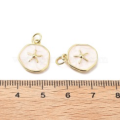 Латунь эмаль подвески&nbsp;KK-L237-022G-01