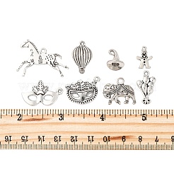 64 шт. 8 стиля подвески из сплава в тибетском стиле с карнавальной тематикой&nbsp;TIBE-FP0001-12