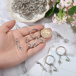 48 шт. 3 стильных подвесных украшения из сплава и брелок&nbsp;HJEW-CA00047