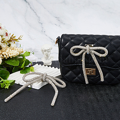 6 шт. 2 стиля броши-банты из сплава со стразами для одежды JEWB-DC0001-25
