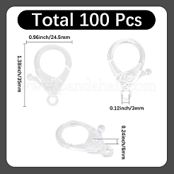 100 шт. пластиковые застежки-клешни&nbsp;KY-SC0002-38