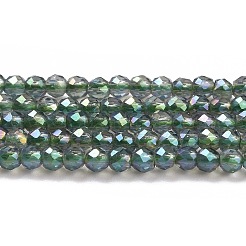 Гальванизируйте прозрачное стекло бисер нитей&nbsp;X-GLAA-H021-01A-FR01