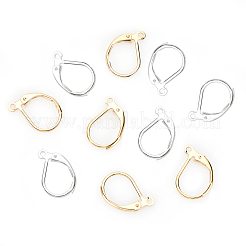 2 цвет 60 шт латунная фурнитура для сережек с застежкой-рычагом&nbsp;KK-BC0002-34