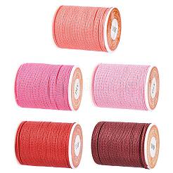 5 рулон круглого вощеного полиэфирного шнура 5 цветов YC-FS0001-02E