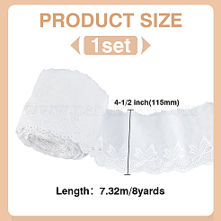 8 ярд хлопкового кружева для отделки&nbsp;OCOR-FG0003-19