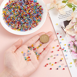 14 нить 14 цвета гальванические стеклянные бусины нити&nbsp;EGLA-GO0001-06