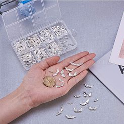 Сплавочные овальные бусины тибетского стиля  TIBEB-PH0004-42S