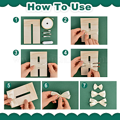 6 шт. деревянный шаблон для изготовления банта DIY-NB0014-47
