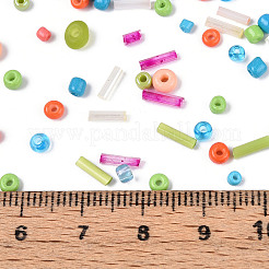 Смешанные гальванические и негальванические стеклянные бусины GLAA-SZC0007-02B