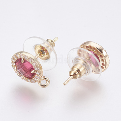 Серьги из граненого стекла GLAA-F084-B03