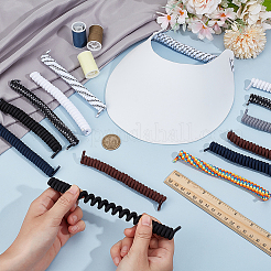 8 пара 8-х видов полиэстеровых пружинных шнурков&nbsp;DIY-BC0015-53