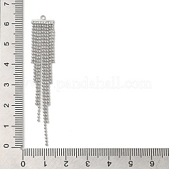 Кулон с кисточками из латунной шариковой цепочки&nbsp;LS-KK-K276-01P