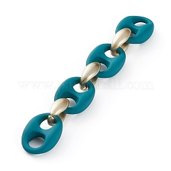 Ручная роспись ccb пластиковых и прорезиненных акриловых цепочек для кофейных зерен AJEW-JB00876-03