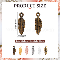 Подвески из сплава 180шт 6 цветов&nbsp;FIND-ME0002-43