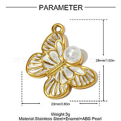 Подвески из нержавеющей стали 304 с эмалью STAS-OY005-36G