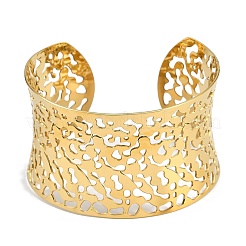 Браслеты-манжеты из нержавеющей стали 304 для женщин BJEW-Z077-01G