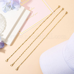 3 шт. набор цепочек для бейсболок из нержавеющей стали 304 в 3 стилях&nbsp;AJEW-TAC00034