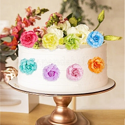 36шт 12-х цветный шелковый цветок розы AJEW-GF0007-01