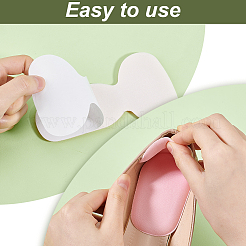 14 пара 5-х цветных наклеек на пятку из пены и силикона в форме буквы Т AJEW-GA0007-73