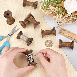 Деревянные пустые катушки для проволоки&nbsp;TOOL-WH0125-54B